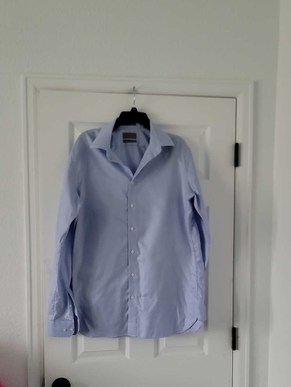 John W. Nordstrom Pale Blue Spread-Collar Dress Shirt